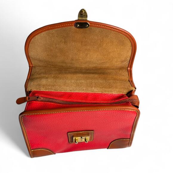 Red leather dooney bourke - Picture 7 of 8